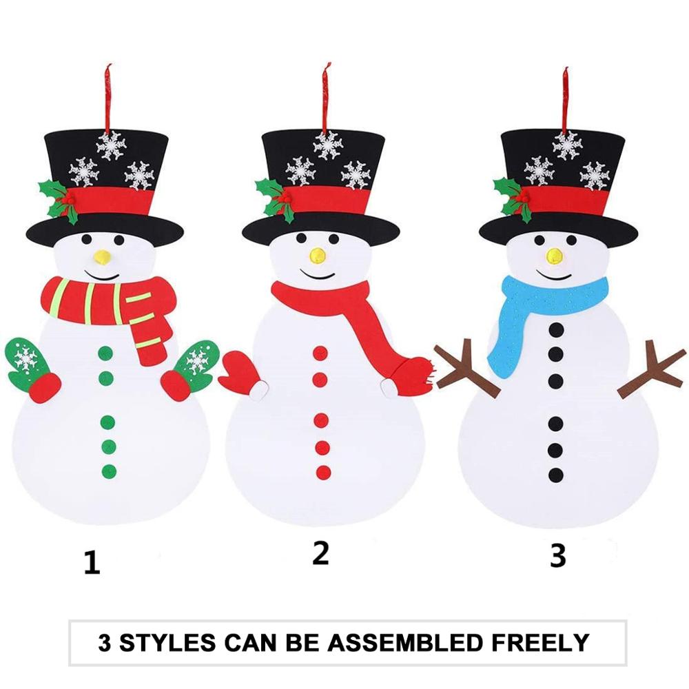 Felt Snowman DIY Christmas Decoration Kit by HitMyNeed