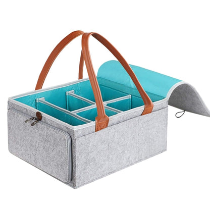 Felt Storage Basket Fabric Organizer with Handles by HitMyNeed