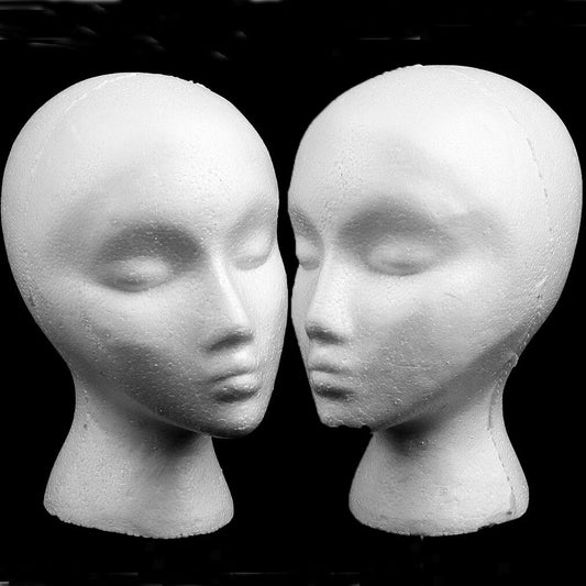 Female Foam Mannequin Head Wig Display Stand by HitMyNeed