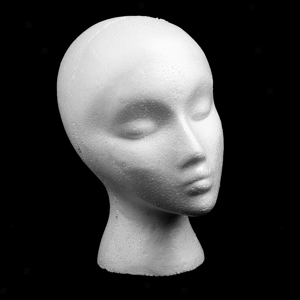 Female Foam Mannequin Head Wig Display Stand by HitMyNeed