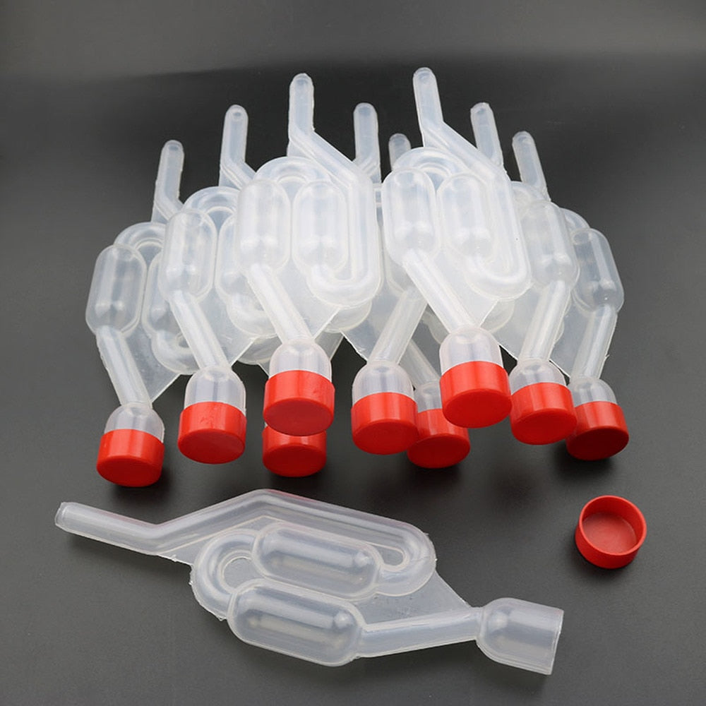 Fermentation Bubbler Airlocks Set (10 Pack) by HitMyNeed