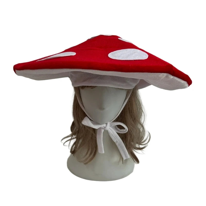 Festival Mushroom Plush Hat for Cosplay & Parties by HitMyNeed