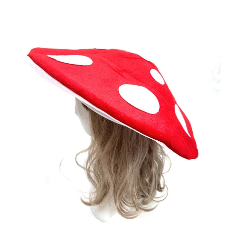 Festival Mushroom Plush Hat for Cosplay & Parties by HitMyNeed