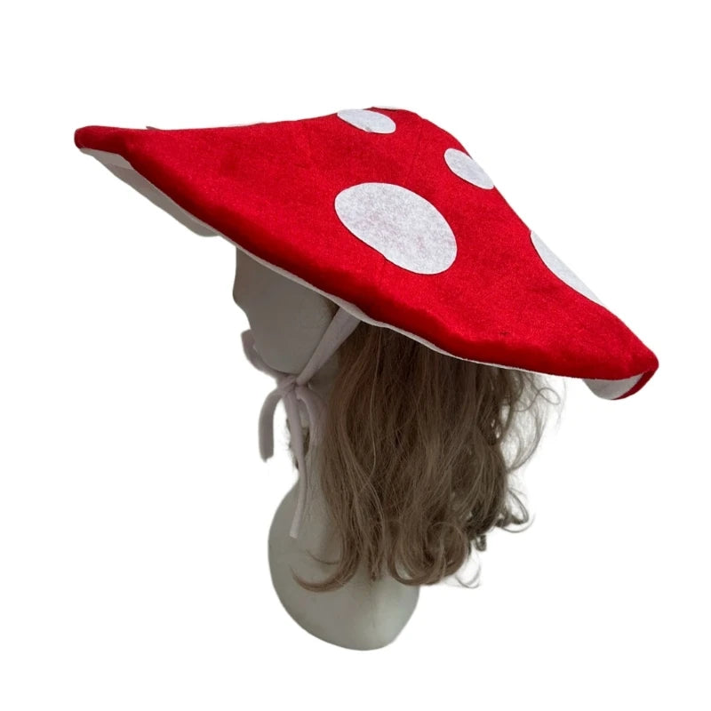 Festival Mushroom Plush Hat for Cosplay & Parties by HitMyNeed