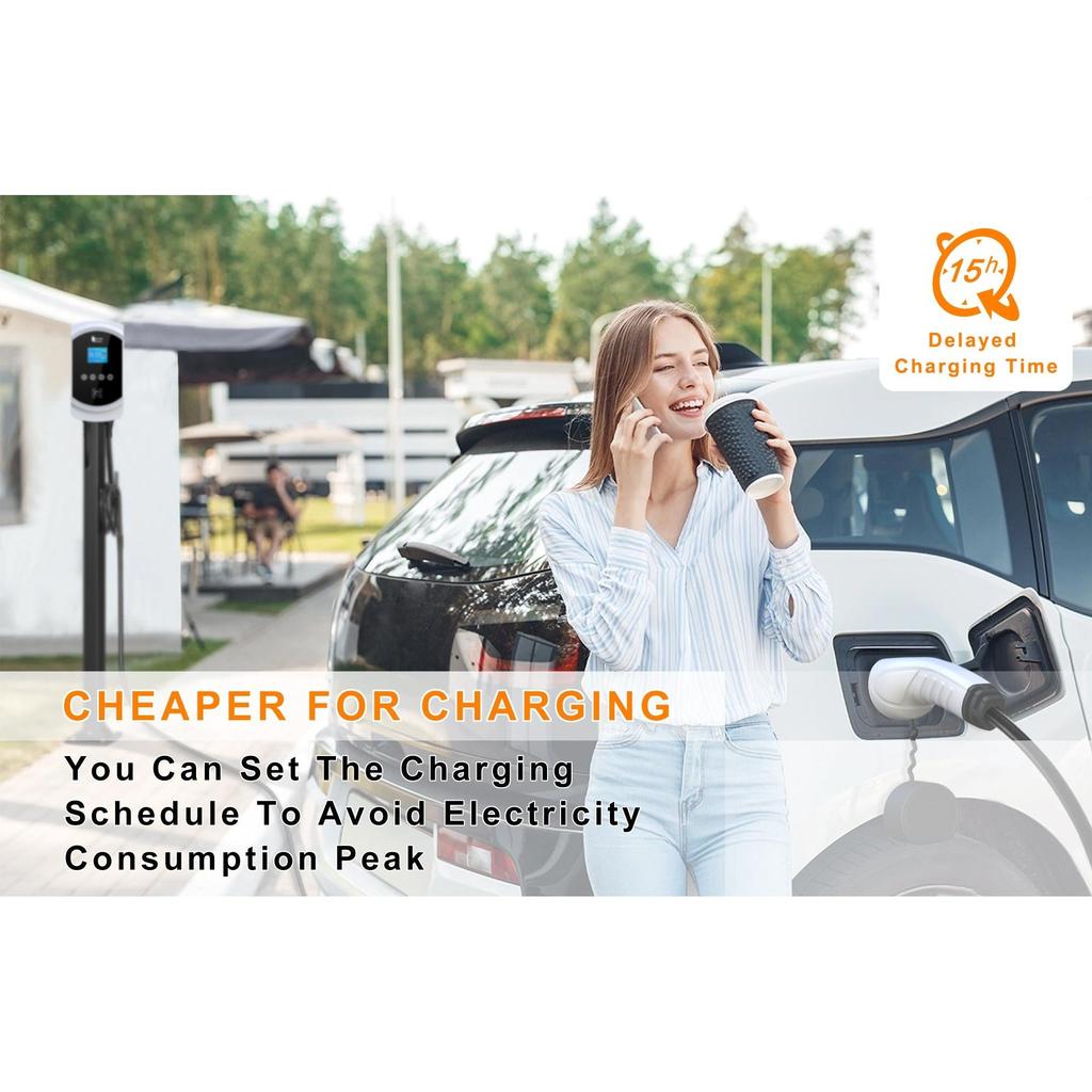 Feyree 32A Type 2 EV Wallbox Charger with App Control by HitMyNeed