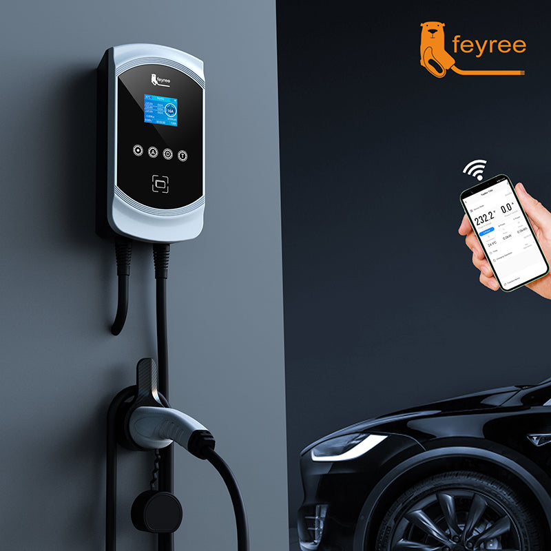 Feyree 32A Type 2 EV Wallbox Charger with App Control by HitMyNeed