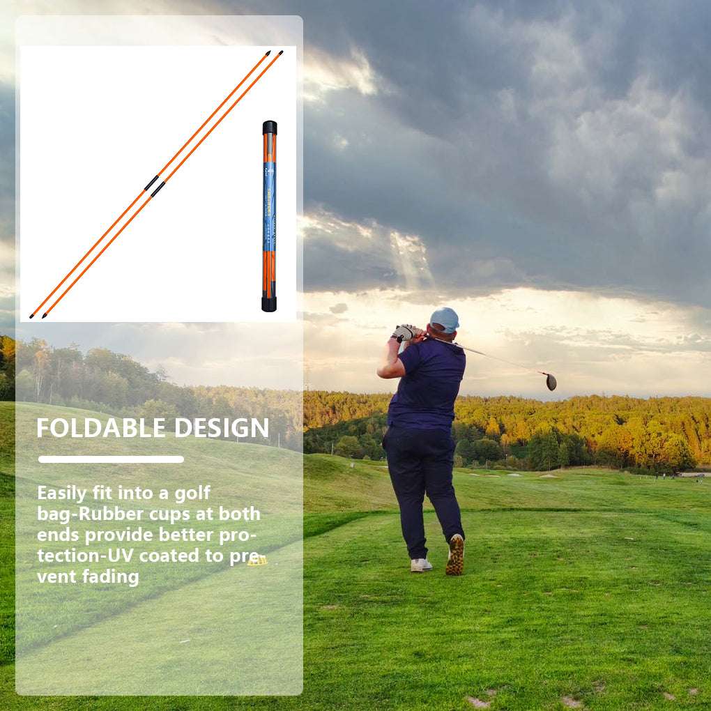 Fiberglass Golf Alignment Sticks with Case by HitMyNeed