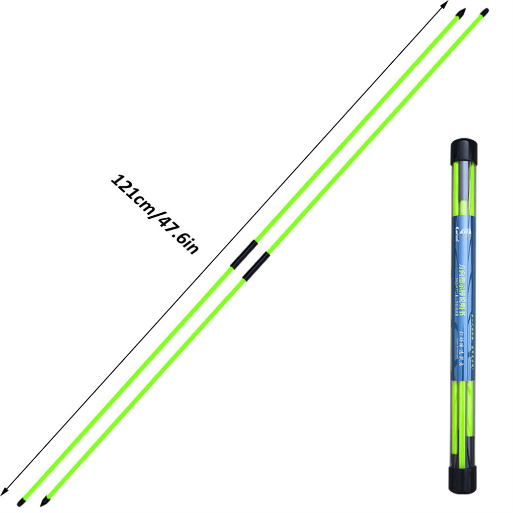 Fiberglass Golf Alignment Sticks with Case Green by HitMyNeed