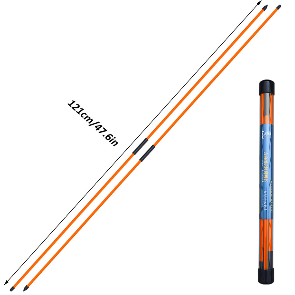 Fiberglass Golf Alignment Sticks with Case Orange by HitMyNeed