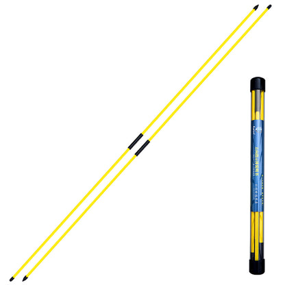 Fiberglass Golf Alignment Sticks with Case Yellow by HitMyNeed