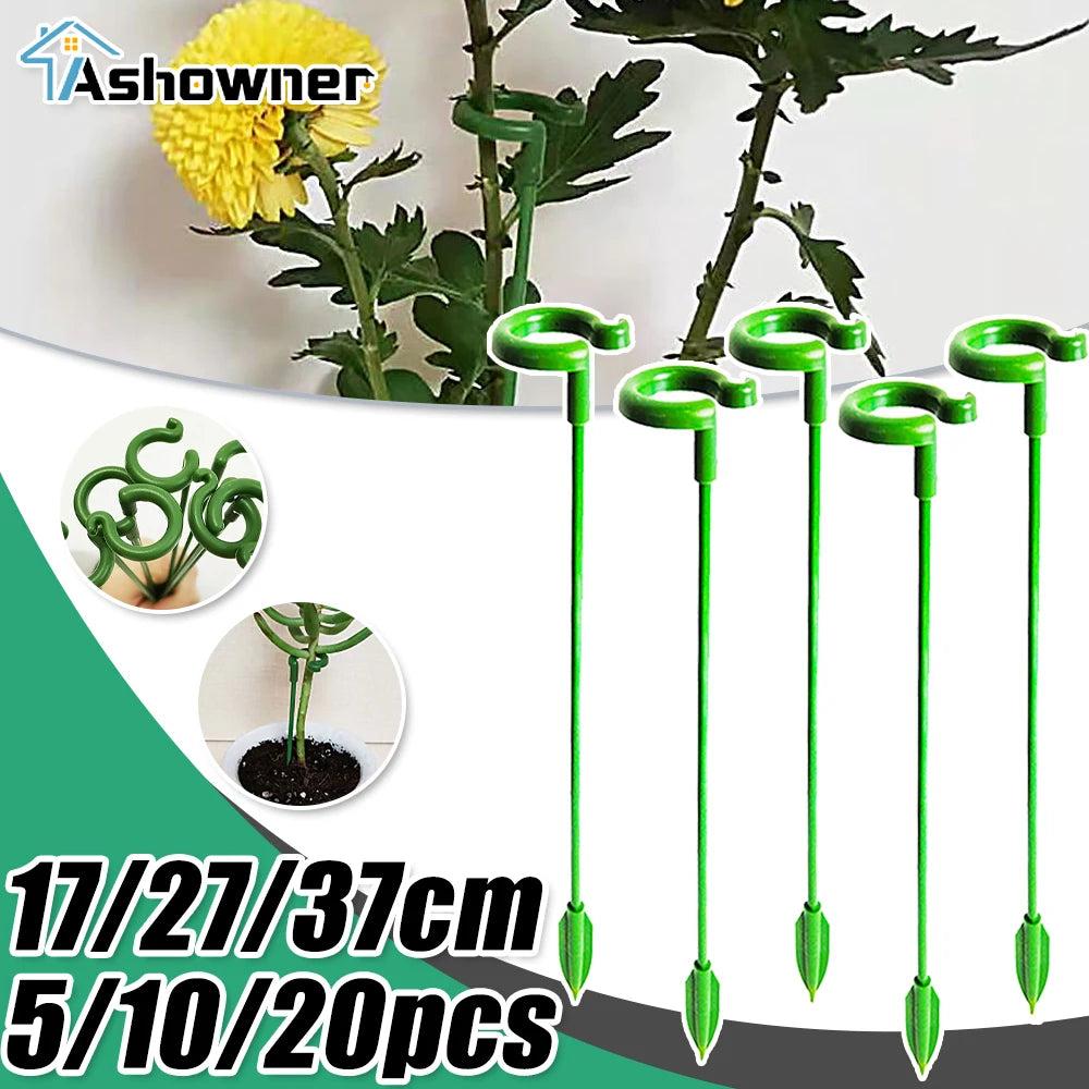 Fiberglass Orchid Support Sticks with Ring Holders by HitMyNeed