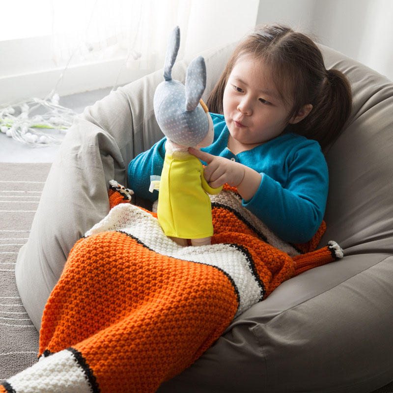 Finding Nemo Kids Fishtail Mermaid Blanket 70x140cm by HitMyNeed