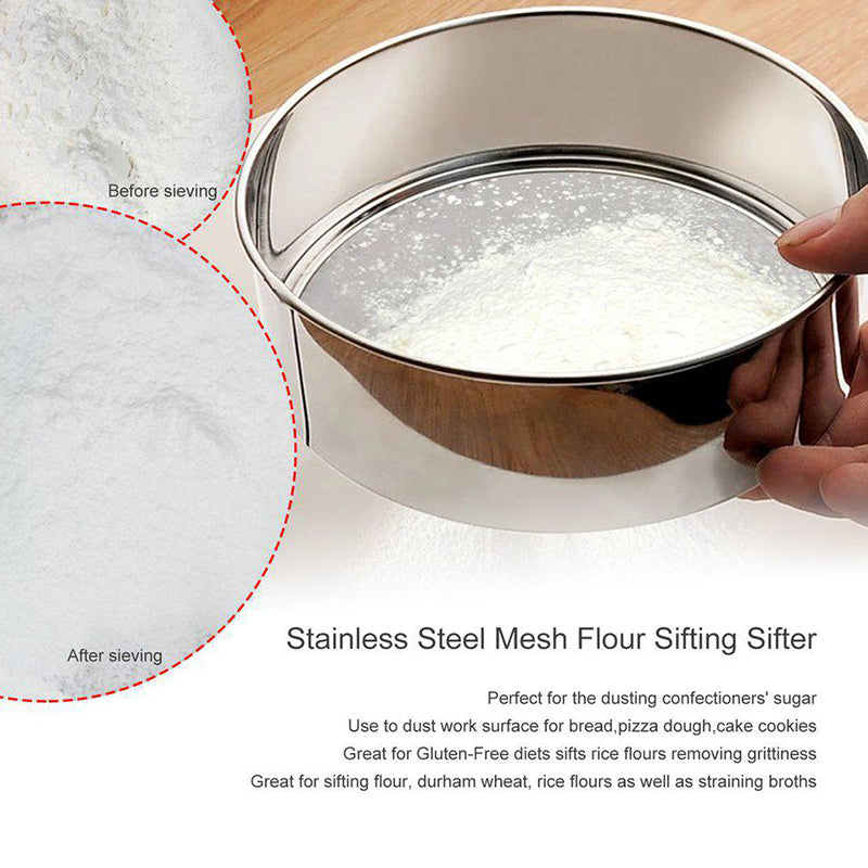 Fine Mesh Stainless Steel Sifter 14.5cm by HitMyNeed