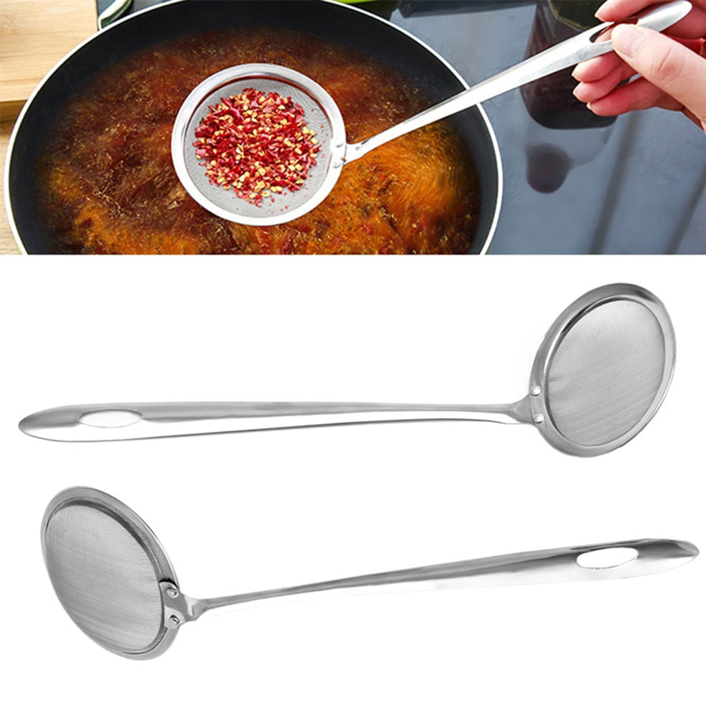 Fine Mesh Stainless Steel Soup Skimmer Ladle by HitMyNeed