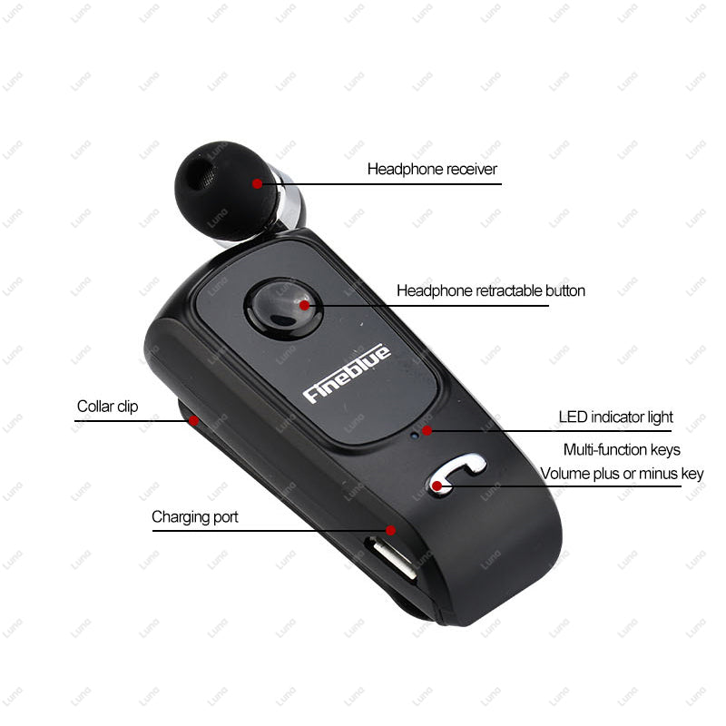Fineblue F920 Bluetooth Retractable Headset by HitMyNeed