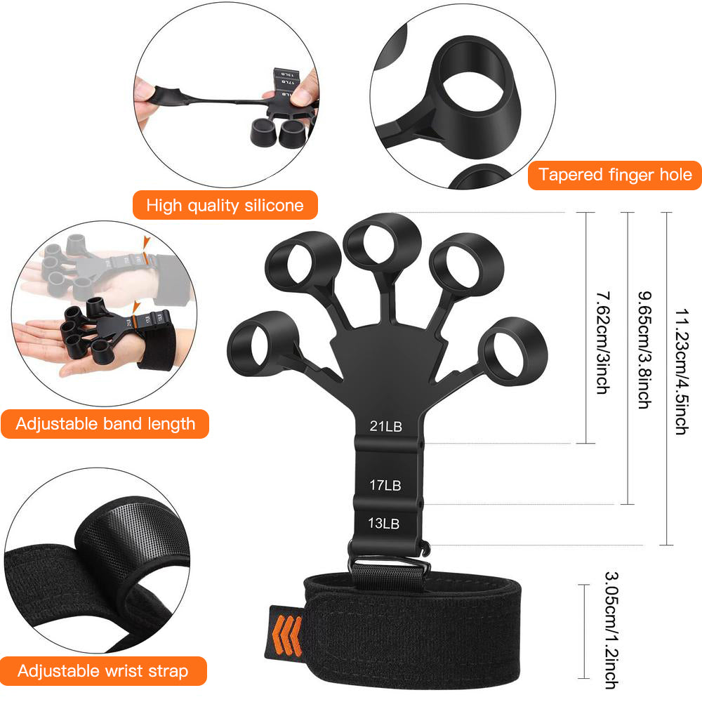 Finger Gripper Hand Strengthener with 6 Resistance Levels by HitMyNeed