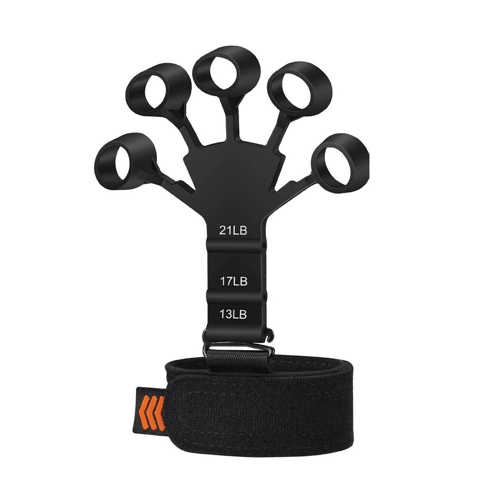Finger Gripper Hand Strengthener with 6 Resistance Levels 1pc-black by HitMyNeed