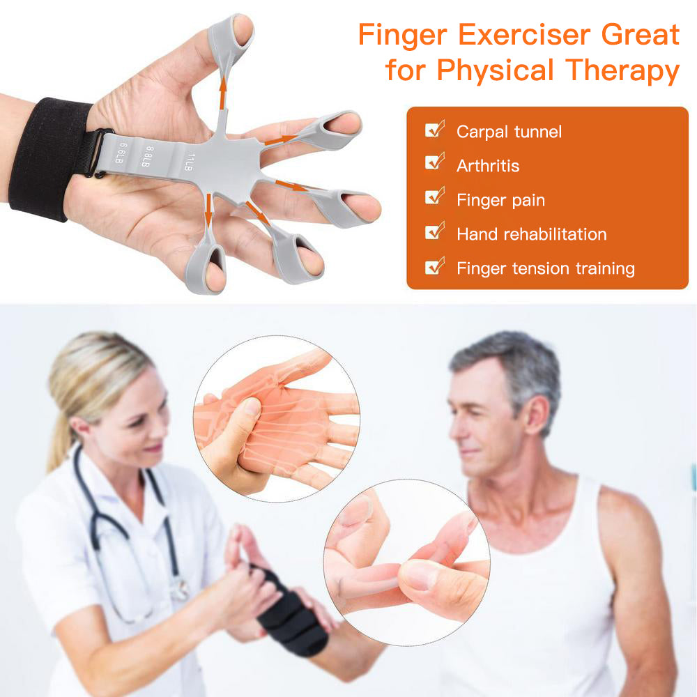 Finger Gripper Hand Strengthener with 6 Resistance Levels by HitMyNeed