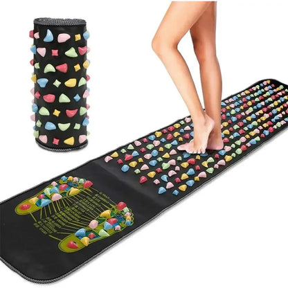 Finger Pressure Foot Massage Pad Reflexology Walk Mat 175x35cm by HitMyNeed