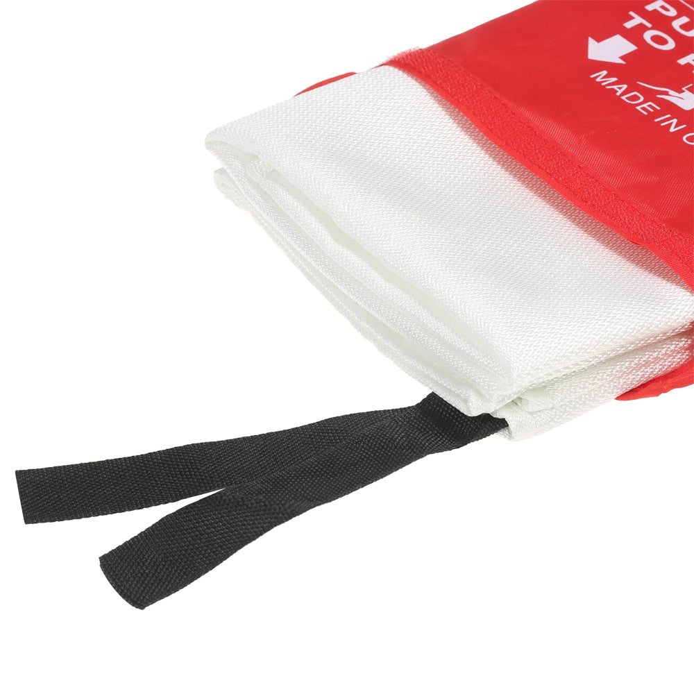 Fire Blanket 1m x 1m Fiberglass Safety Cover by HitMyNeed