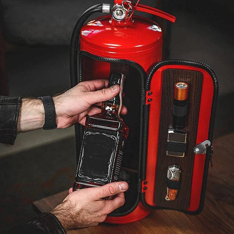 Fire Extinguisher Wine Bottle Storage & Gift Box by HitMyNeed