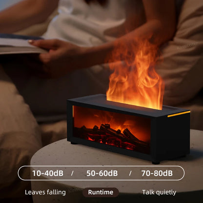 Fireplace Aroma Diffuser Humidifier with Remote & LED by HitMyNeed