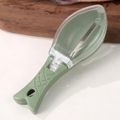 Fish Scale Scraper with Cover and Comfort Handle green by HitMyNeed