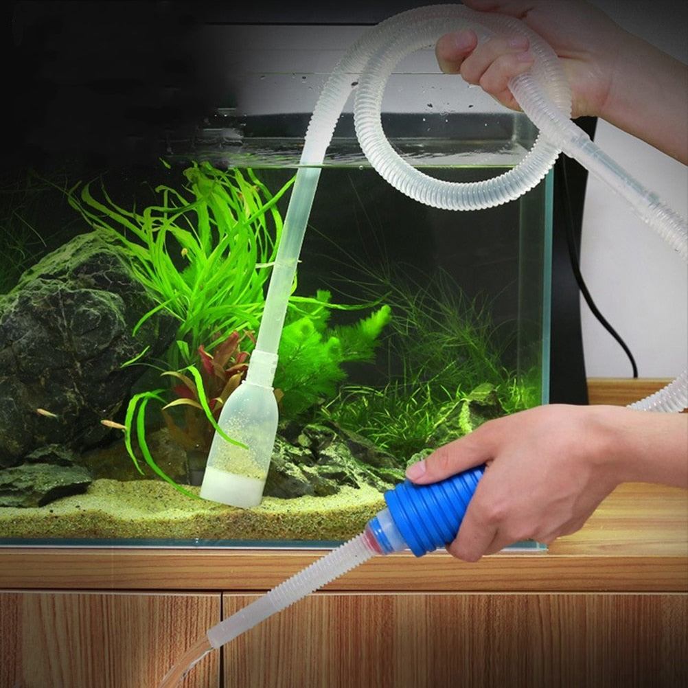 Fish Tank Gravel Cleaner Siphon with Filter by HitMyNeed