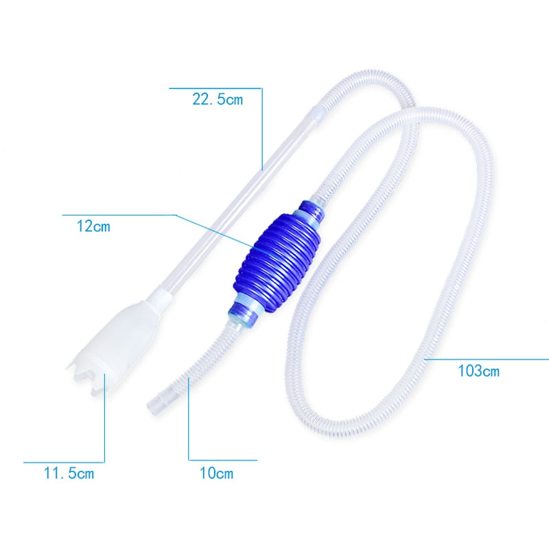 Fish Tank Gravel Cleaner Siphon with Filter by HitMyNeed