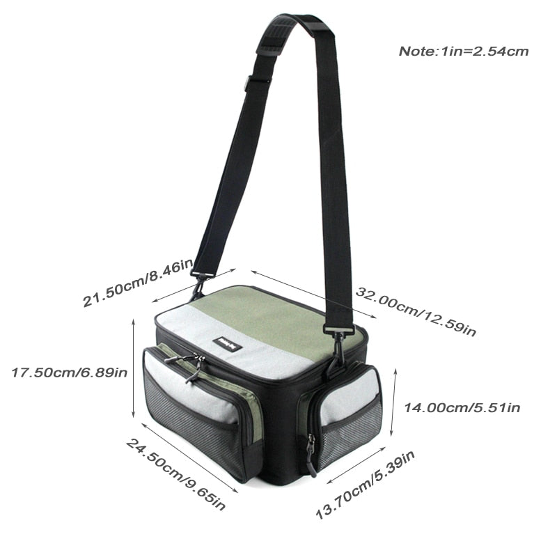Fishing Crossbody Reel Bag with Multi Pockets by HitMyNeed