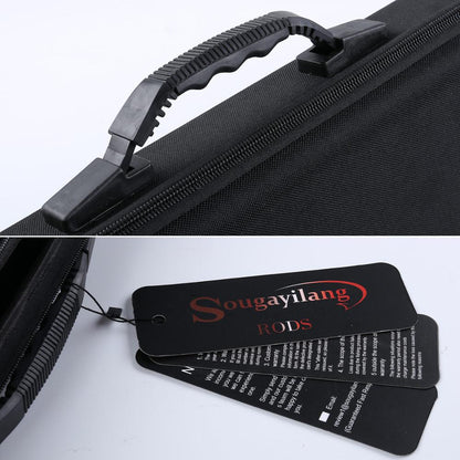 Fishing Rod Hard Case Travel Bag with EVA Protection by HitMyNeed