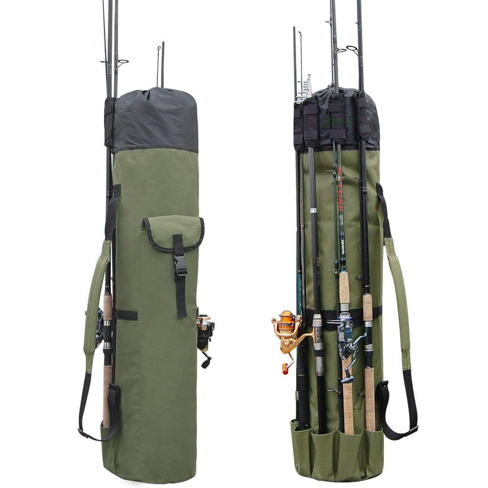 Fishing Rod Holder Bag with Multi-Rod Storage by HitMyNeed