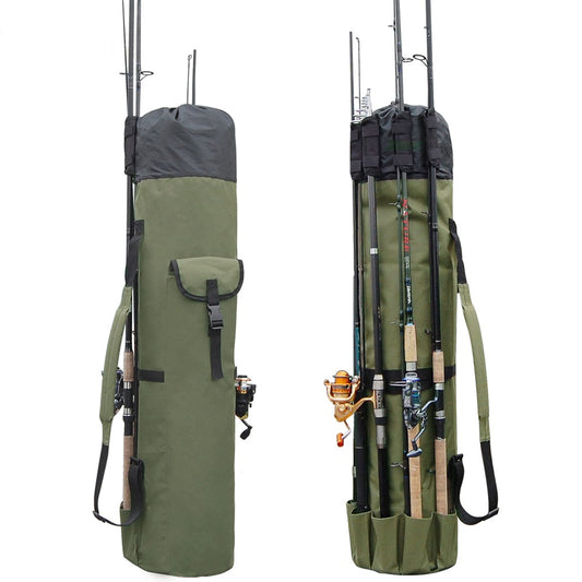 Fishing Rod Holder Bag with Multi-Rod Storage by HitMyNeed