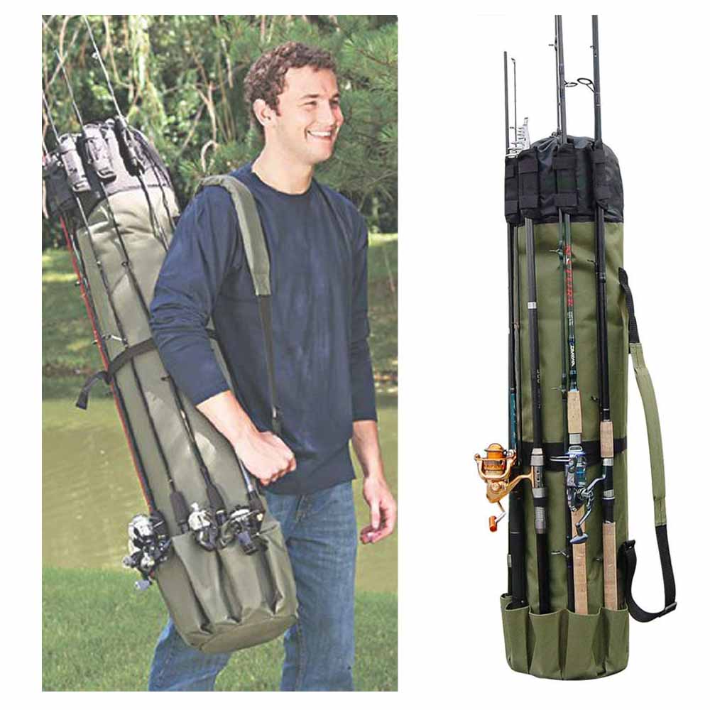 Fishing Rod Holder Bag with Multi-Rod Storage by HitMyNeed