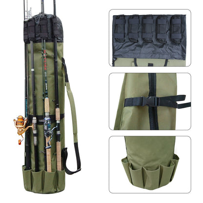 Fishing Rod Holder Bag with Multi-Rod Storage by HitMyNeed