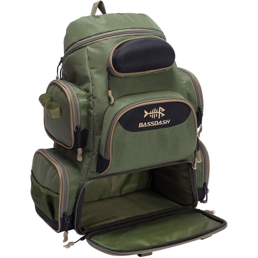 Fishing Tackle Backpack with Multiple Compartments by HitMyNeed