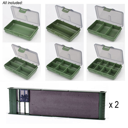 Fishing Tackle Box with Modular Storage Inserts by HitMyNeed