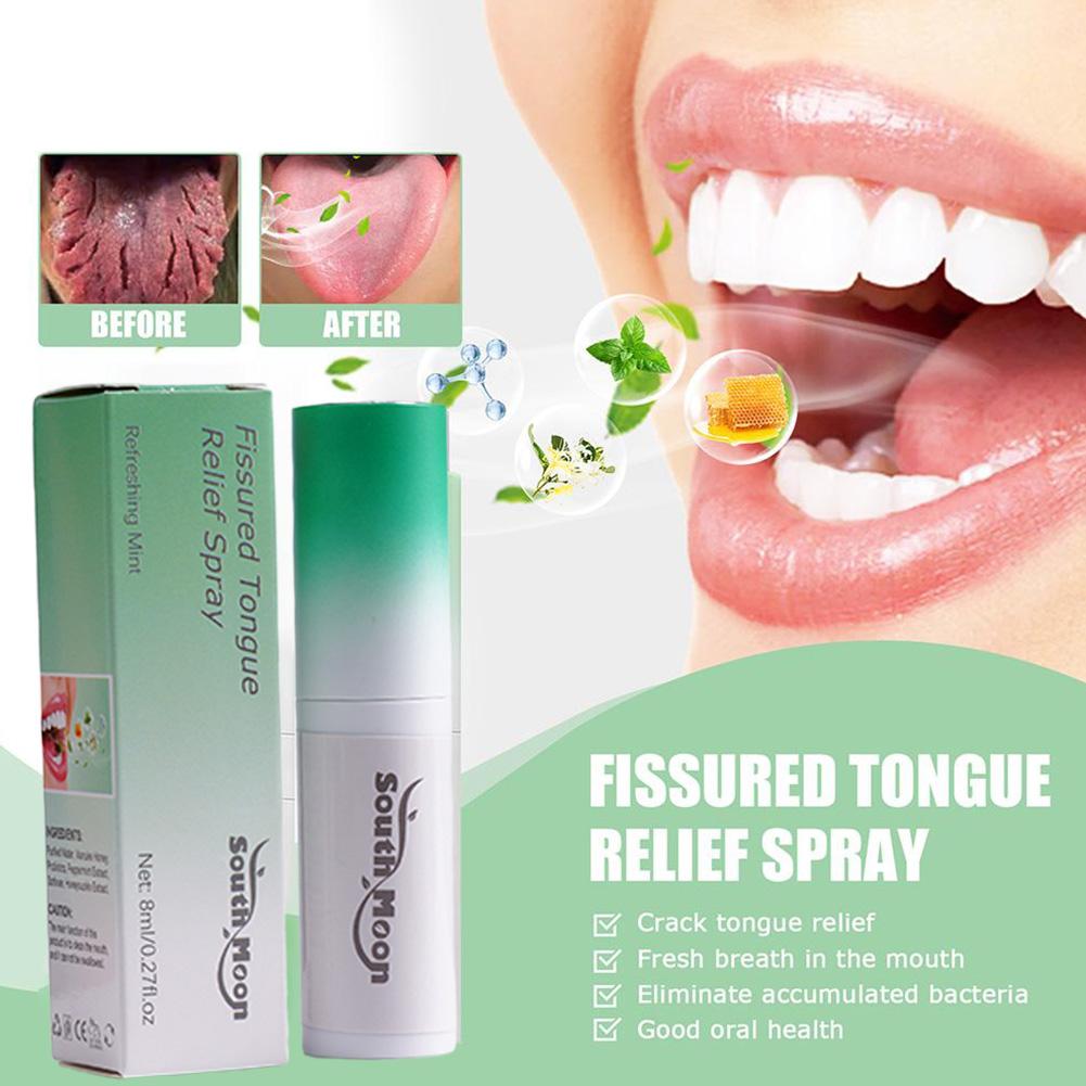 Fissured Tongue Relief & Breath Freshening Spray 8ml peach by HitMyNeed