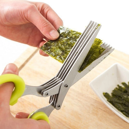 Five-Blade Shredder Scissors for Fast Food Prep by HitMyNeed