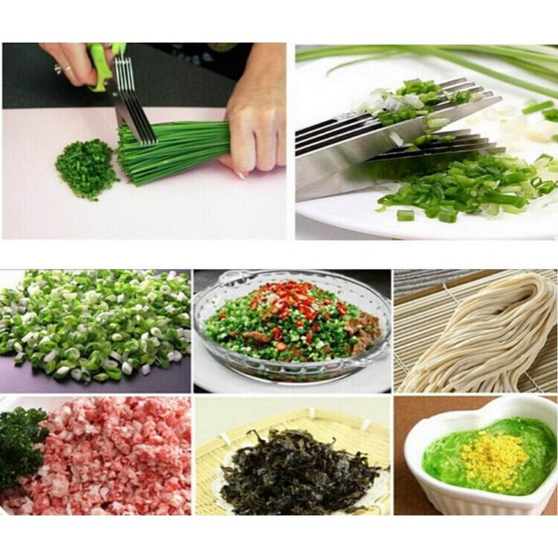 Five-Blade Shredder Scissors for Fast Food Prep by HitMyNeed