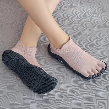 Five Finger Barefoot Shoes for Yoga & Indoor Sports black-fen 38-insole-24-5cm by HitMyNeed
