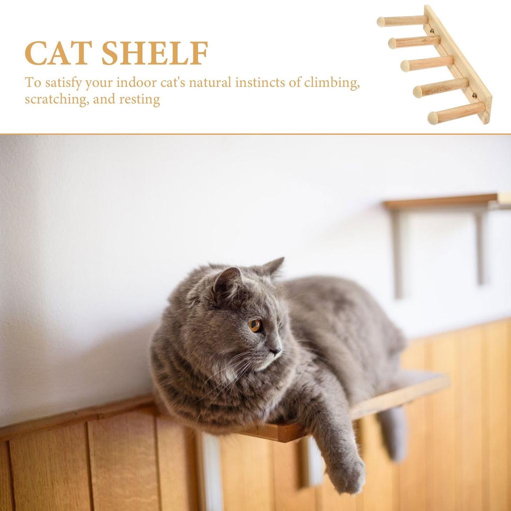Five-Step Wooden Cat Wall Stairs by HitMyNeed