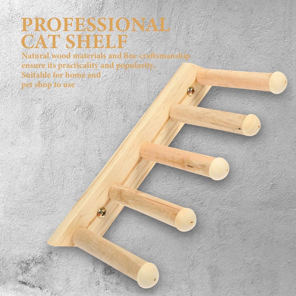 Five-Step Wooden Cat Wall Stairs by HitMyNeed