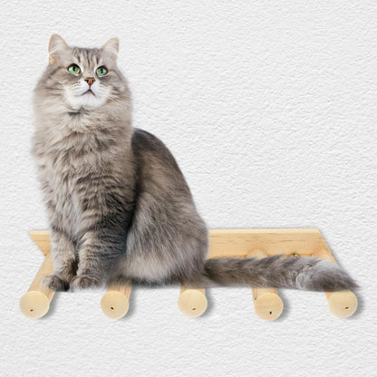 Five-Step Wooden Cat Wall Stairs by HitMyNeed