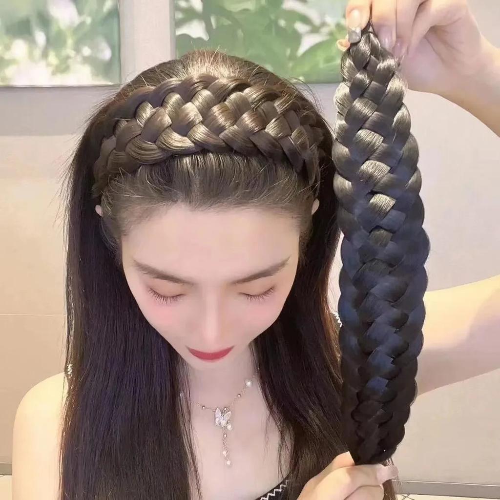 Five-Strand Braided Wig Headband for Women by HitMyNeed