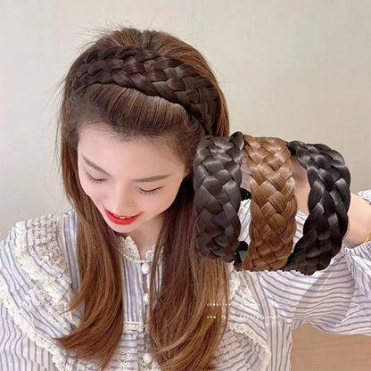 Five-Strand Braided Wig Headband for Women by HitMyNeed
