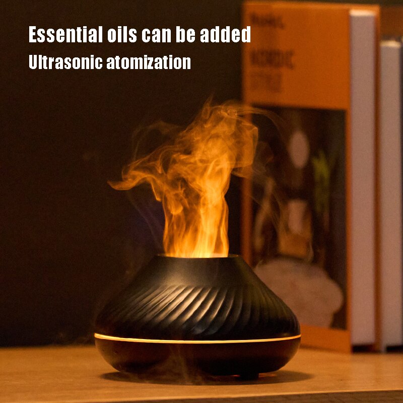 Flame Aromatherapy Humidifier with LED Atmosphere Light by HitMyNeed