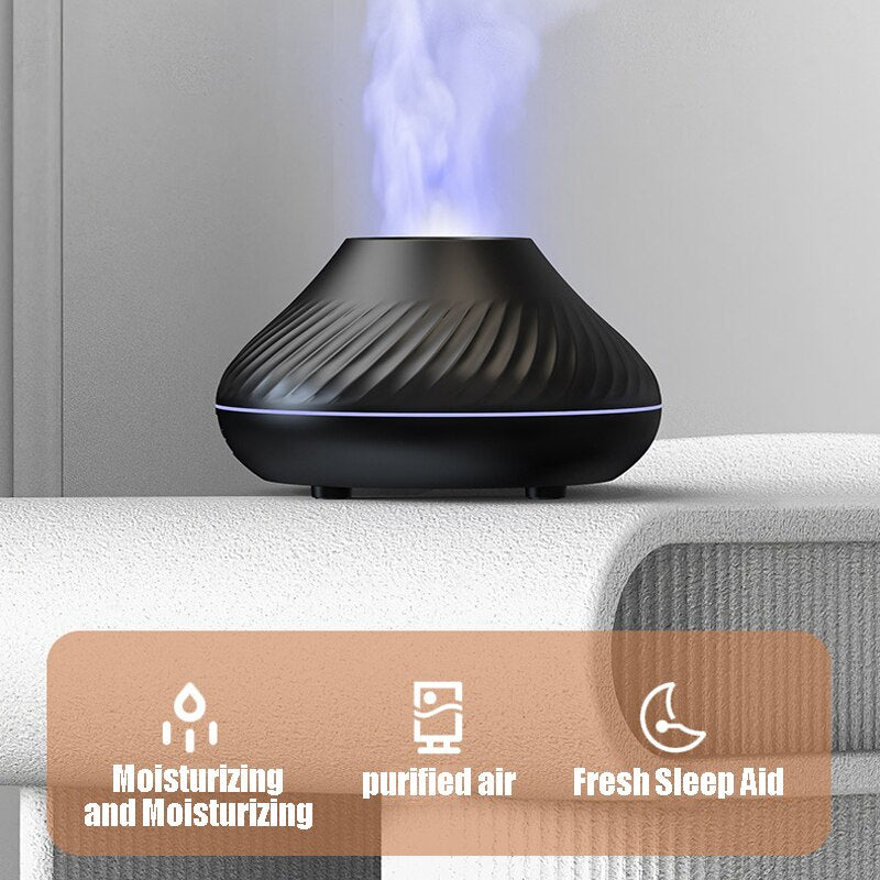 Flame Aromatherapy Humidifier with LED Atmosphere Light by HitMyNeed