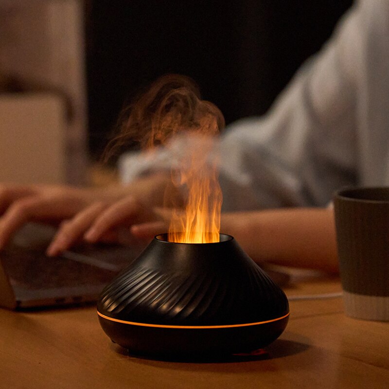 Flame Aromatherapy Humidifier with LED Atmosphere Light by HitMyNeed