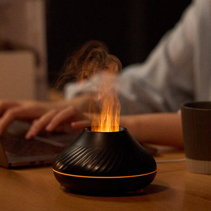 Flame Aromatherapy Humidifier with LED Atmosphere Light by HitMyNeed